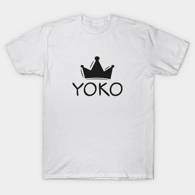 Yoko name, Sticker design. T-Shirt by khaled